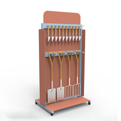 Links-de Vertoningsrekken van de Douaneijzerhandel, Pegboard-Hulpmiddelrek met Wielen