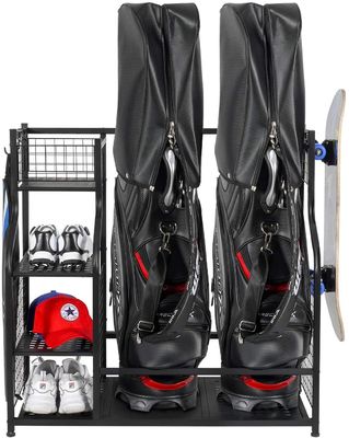 OEM Zwarte Kleur 2 de Garageorganisator Rack For Supermarket van de Golfzak