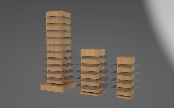 10 Planken van de laag de Houten Roterende Vertoning voor Detailhandeljuwelen