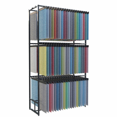 Van de de Kledingsorganisator van de douanelaag van de de Rijenstof van Rack Black Three de Vertoningsrek