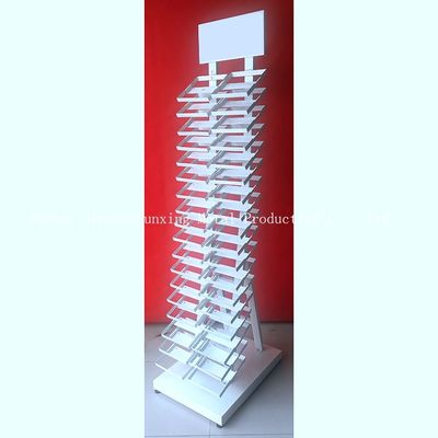 2050mm de Vertoningsrek van de Hoogte320*480 mm Steekproef, de Rekken van de Glasvertoning met Wit
