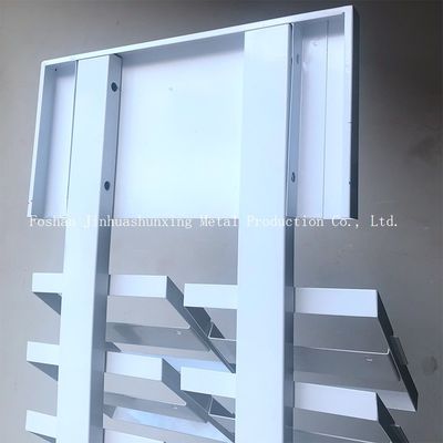 2050mm de Vertoningsrek van de Hoogte320*480 mm Steekproef, de Rekken van de Glasvertoning met Wit
