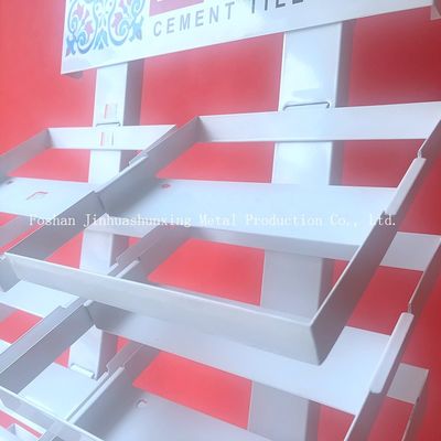 2050mm de Vertoningsrek van de Hoogte320*480 mm Steekproef, de Rekken van de Glasvertoning met Wit
