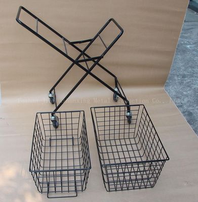 Vouwend 950mm Hoogte 600mm de Mand van het Breedtetennis met Wielen Twee Lagen