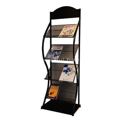 Het Metaaltijdschrift van H1500mml480mm vier banden, het Rek van de krantenvertoning  Voor Boekhandel, Advertentie