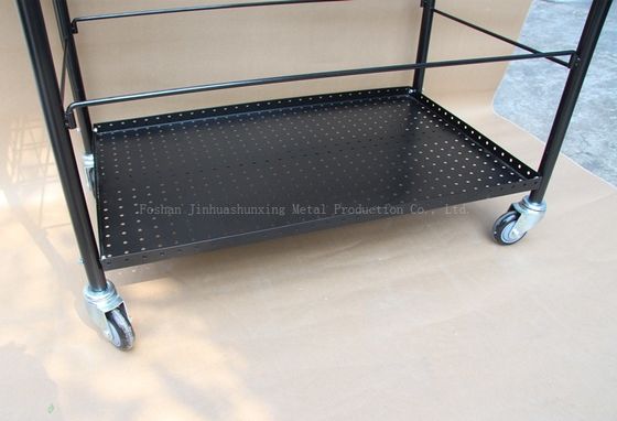 800mm het Hoge 370mm Brede Rek Ballport 325 van de Sportuitrustingopslag het Onderwijskar van het Baltennis, Zwarte Kleur