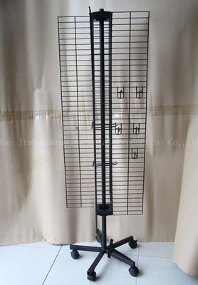 Vier Opgeruimd Roterend de Vertoningsrek van W500mm H1800mm, Mobiel de vertoningsrek van telefoontoebehoren met Haak