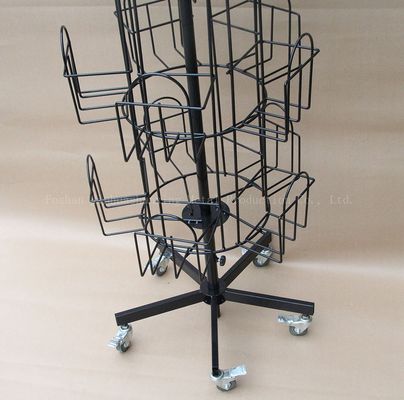 524mm Lengte 1708mm Rek van de Hoogte Roterend Literatuur, SpinnerBoekenrek 360 Graad
