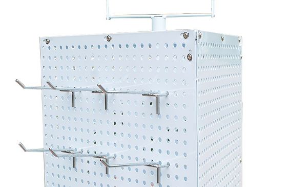 42mm Breedte 165mm Vertoning van Pegboard van Hoogtejuwelen, Drie Kanten die Brochurehouder, het Rek van de Supermarktvertoning roteren