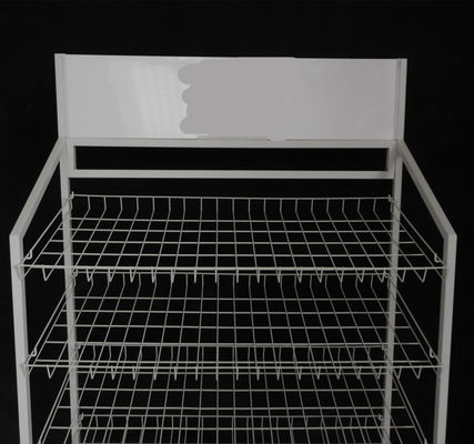 De Tribune van de Goederenmesh wire storage display rack van het bakkerijbrood met Wielen
