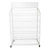 De Tribune van de Goederenmesh wire storage display rack van het bakkerijbrood met Wielen