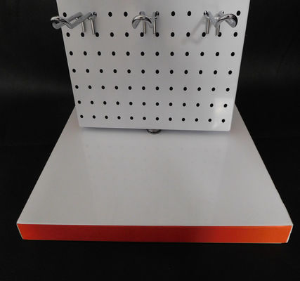 Aangepast Embleem 380mm Breedte de Vloer van het het Hulpmiddelrek van 589mm Hoogtepegboard Status