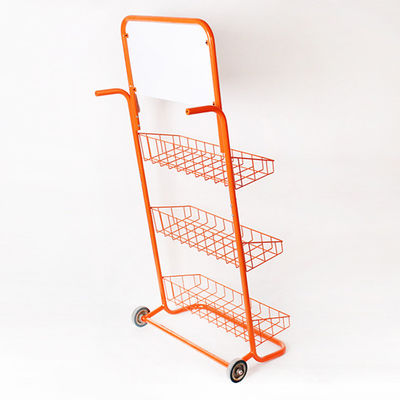 Douane 3 van de Supermarktplanken van de Rijendetailhandel de Bevorderingskarretje