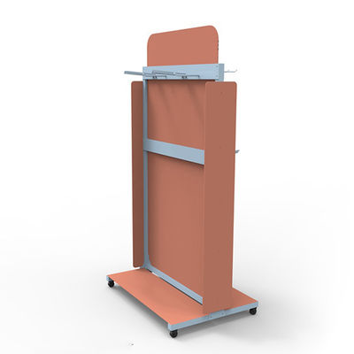 Links-de Vertoningsrekken van de Douaneijzerhandel, Pegboard-Hulpmiddelrek met Wielen