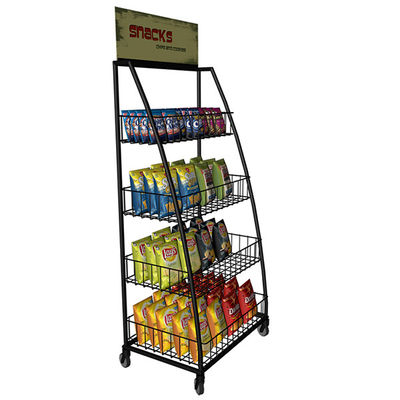 900*400*2000mm de Rekken van de de Supermarktvertoning van de Sodasnack, Staalrek voor Supermarkt