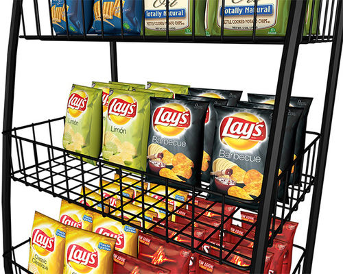 900*400*2000mm de Rekken van de de Supermarktvertoning van de Sodasnack, Staalrek voor Supermarkt