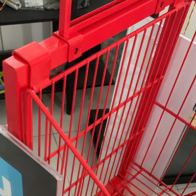 Mesh Wire Red Color 400mm de Vertoningsrekken van de Lengtesupermarkt voor Koekjessuikergoed