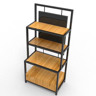Lengte 650mm Breedte 350mm Ijzer en Houten Planken, Ijzer en Houten Boekenrekzwarte