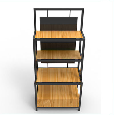 Lengte 650mm Breedte 350mm Ijzer en Houten Planken, Ijzer en Houten Boekenrekzwarte