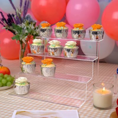 12x1.8x9in Tribune van 4 Stappen de Acrylcupcake voor Supermarkt