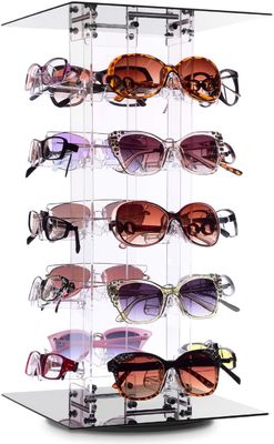 20 van de de Vertoningstribune van de kaders de Acryl Roterende Zonnebril Houder van Eyewear
