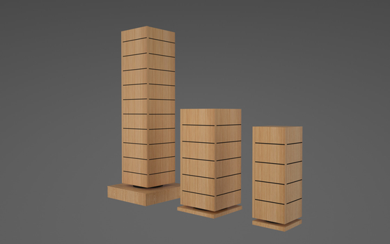 10 Planken van de laag de Houten Roterende Vertoning voor Detailhandeljuwelen