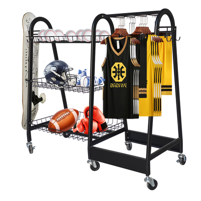 15kg/van het de Opslagrek van de Laagsportuitrusting de Plank van de het Rugbybal met Wielen