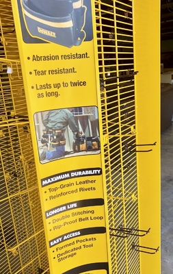 Commerciële Spinnende van het de Haakhulpmiddel van het Vertoningsrek de Houdersijzerhandel