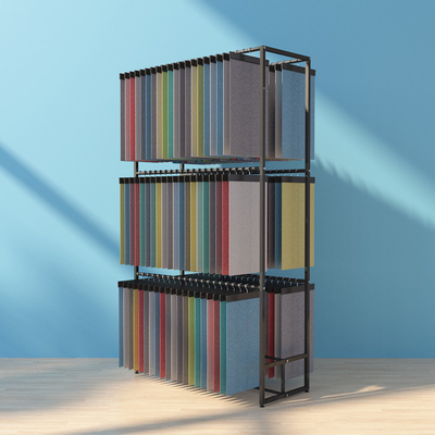 Van de de Kledingsorganisator van de douanelaag van de de Rijenstof van Rack Black Three de Vertoningsrek