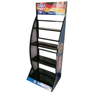 Aangepaste displayhouder auto metalen motorolie display rekken Mobil one motorolie display rack opslag stand rack