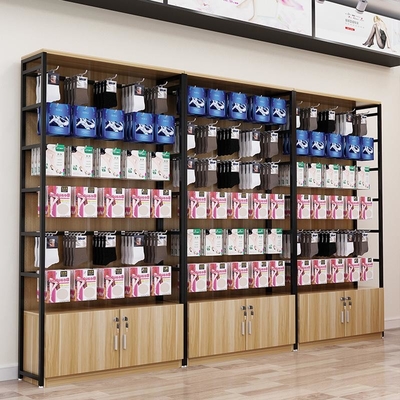 Sok en Mobiele Telefoontoebehoren, het Rek Houten Planken van de Meubilair Houten Vertoning voor Kosmetische Winkel