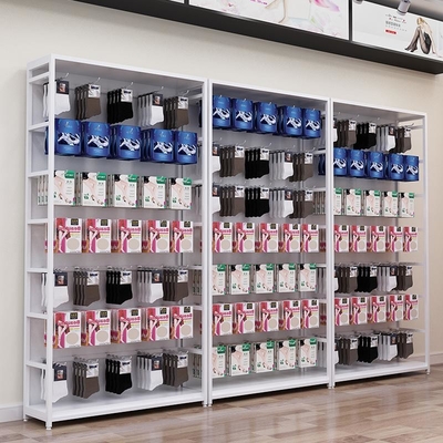 Sok en Mobiele Telefoontoebehoren, het Rek Houten Planken van de Meubilair Houten Vertoning voor Kosmetische Winkel