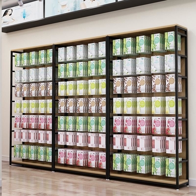 Sok en Mobiele Telefoontoebehoren, het Rek Houten Planken van de Meubilair Houten Vertoning voor Kosmetische Winkel